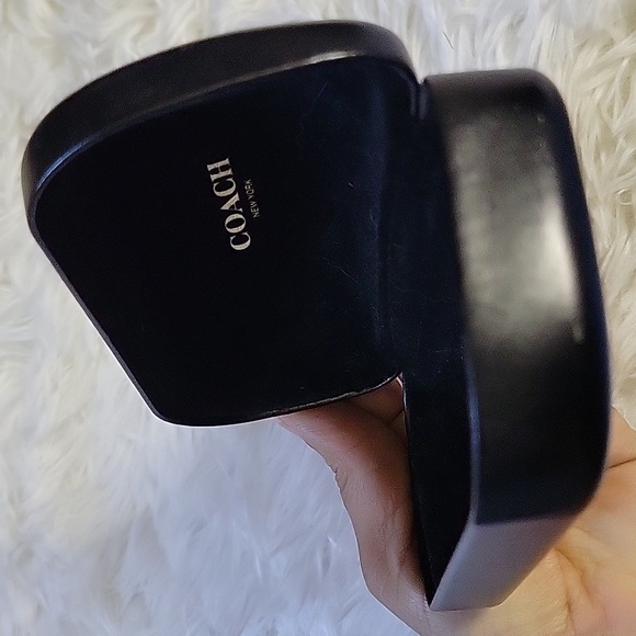 COACHBlackEyeglasses/SunglassesCaseClamShellHardCase6.5inchesX2.5 in. - Picture 7 of 7